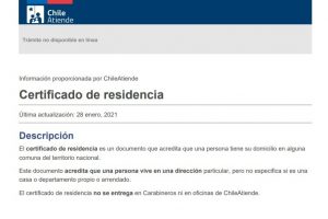 Solicitar el Certificado de Residencia en Chile